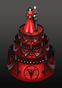 Satanic Wedding Cake